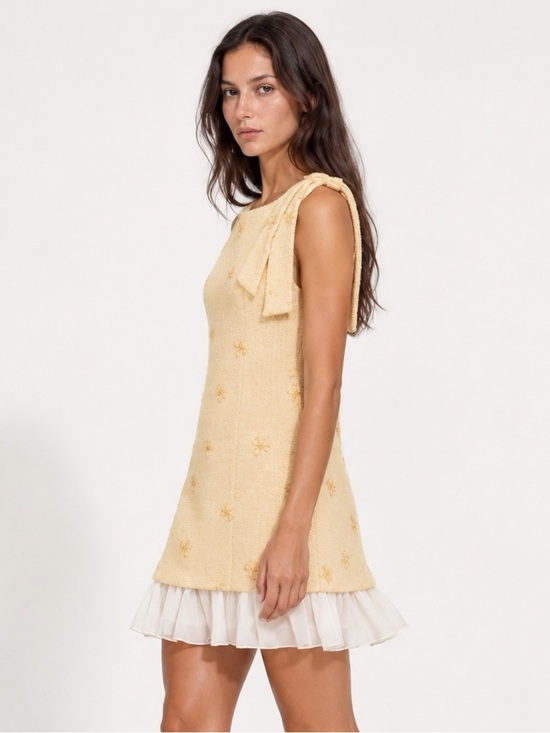 Handmade Dresses & Skirts - The Magnolia Bow Dress Buttercream / Brand new with tags by Wisteria / Medium